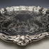 1898 British Antique Sterling Silver (925 Silver) Legless Salva Diameter 30cm 670g Henry Bourne